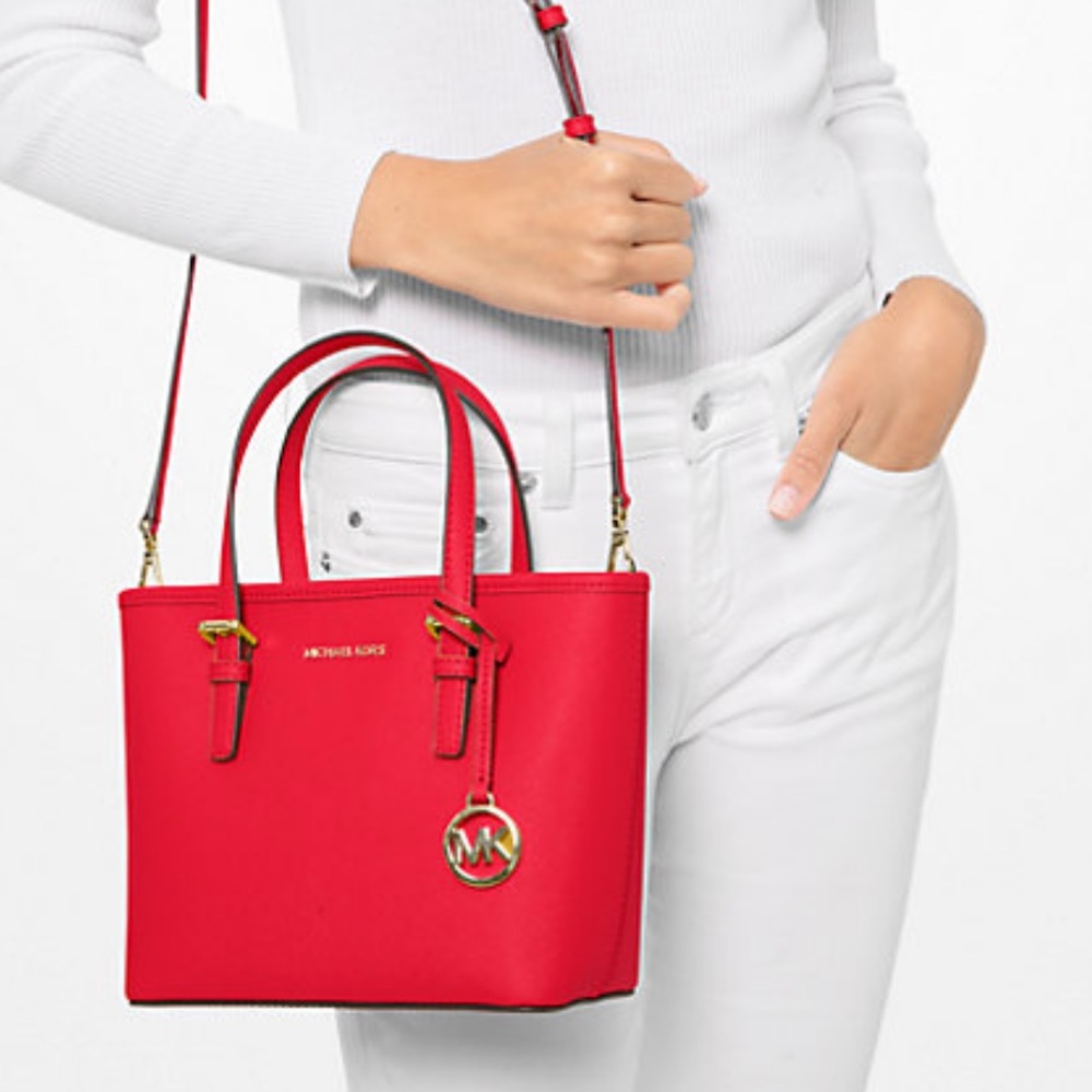 MICHAEL KORS
Jet Set Travel Extra-Small Saffiano Leather Top-Zip Tote Bag
NWT - Picture 6 of 16